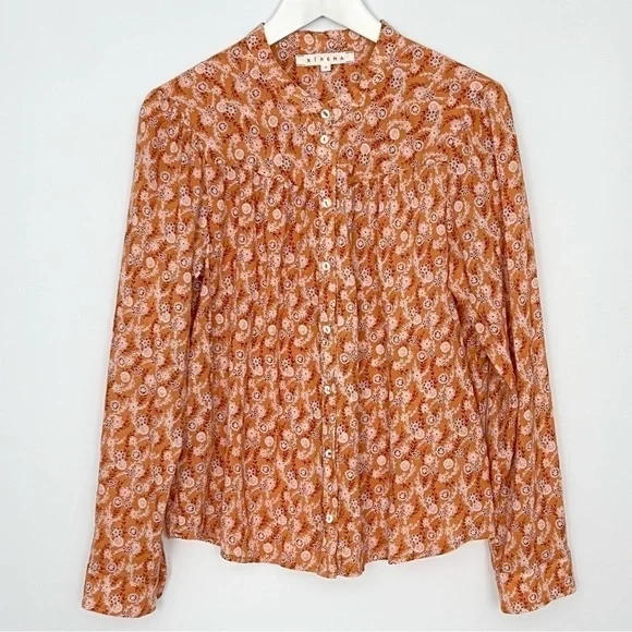 Xirena Jessie Cotton Button Down Shirt Small - Picture 2 of 11